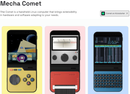 Mecha Comet - modular Linux handheld computer